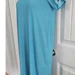 Michael Kors Tile Blue Cold Shoulder Swim Coverup Sz XS Ditzy Daisy Floral Photo 2