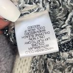 Chelsea and Violet Crochet Gray / Cream Sweater With Metallic Trim Size Small Photo 5