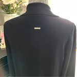 SOIA & KYO Black Slouch Coat Midweight Drape Jacket Size M Photo 7
