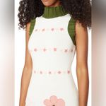 Danielle Guizio Guizio wool FLORAL TURTLENECK KNIT DRESS Photo 2