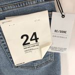 RE/DONE  Womens Jeans High Rise Stove Pipe Comfort Stretch Cloudy Blue Wash 24 Photo 4