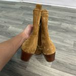 Veronica Beard NEW  Lada Chelsea Boot Suede Western 8 Caramel Brown Photo 5