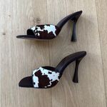 ALDO  Mule Sandals Cowhide Evadalia Size US 5 Brown White Photo 1