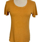 Mollusk Athena Hemp Scoop Tee in Mustard Orange Photo 0