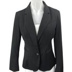 Apt. 9  Women's Black Long Sleeve One Button Notch Blazer Coat Suit Jacket Size 4 Photo 0