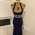 Sequin Hearts  Navy Blue Long Dress Photo 2