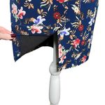 Philosophy  Women’s Pencil Skirt Navy Floral Size 8 Photo 2