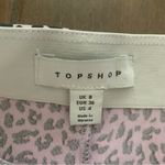 Topshop Pink Leopard Print Mini Skit size 4 Photo 2