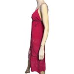 Gypsy 05 Women’s Size S Magenta Pink Tie Dye Silk Midi Slip Dress Photo 3