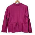 Spiegel Linen Shacket Womens 16 Shirt Berry Pink Lagenlook Beachy Coastal Summer Photo 1