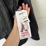 Celebrity Pink Women’s XL Black Faux Leather Shacket Shirt New Photo 2