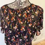 Lane Bryant Black Shimmer Floral Midi Dress (Size 16) Photo 7