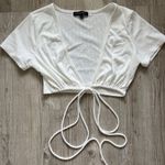 Cotton Candy LA white crop top  Photo 0