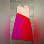 CUSHNIE Women’s Pink Pleated Midi Dress Size 2 Photo 2