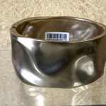 Chico's 🆕 CHICO’S ‘CIANA' WIDE HAMMERD GOLD TONE MOLTEN HINGED CUFF BANGLE BRACELET NWT Photo 9