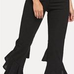 NEW Yvonne women's small black Boutique tiered ruffled pants MSRP $98. Photo 0