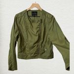 Sanctuary  Olive Green Moto Jacket Women’s Medium Asymmetrical Zip, Utility Style Photo 1