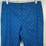NYDJ  Sz 8 P Blue Printed Cropped Pants Photo 1