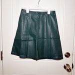 Free People NWT  Green Faux-Leather Skirt Sz 0 Photo 2