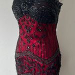 Vintage Gothic Prom Dress Red Size M Photo 4