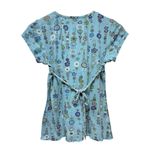 Y2K Babydoll Top XS Floral Milkmaid Boho Fairy Grunge Blue Coquette Short Sleeve Photo 1
