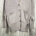 J.Crew Slouchy Side Tie Slit Side Button Up Cardigan size XXS H6222 Photo 3