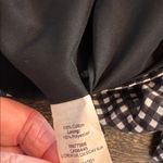 Madewell Black White Gingham Drop Waist Collared Button Front Dress 6 Photo 4