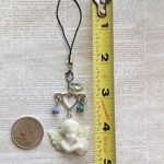 Handmade aesthetic Kawaii fairy vintage antique goth style angel/cherub phone strap/bag charm/keychain/display👼❤️ Photo 3
