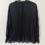 ZARA {XS} NWT  Black Pleated Women's Top Photo 5