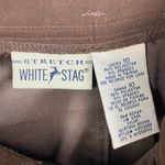 White Stag Vintage Y2K  Stretch Skirt Brown Faux Suede Size 10 Western Bohemian Photo 3