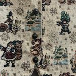 Vintage Bobbie Brooks Flaw Gold Metallic Tapestry Christmas Holiday Vest XL Photo 4