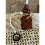 The Sak  106429 Cream Cambria Satchel Hand-Crocheted Tote Bag Photo 10