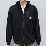Carhartt  Women's High Pile Fleece Jacket Black Medium Coat Sherpa Photo 1