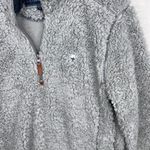 Southern Shirt The  Co. Sherpa Fuzzy Fleece Gray 1/2 Zip Pullover Sweater Size S Photo 4