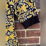 Liz Claiborne  Small Yellow/Black Dress 3/4 Sleeve Knee Length Pull Over Photo 3