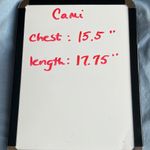 Relativity Cami Powder Blue Adjustable Straps Bra Shelf fits Medium Cotton  Women Photo 6