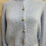 Jessica Simpson  light blue cardigan sweater Photo 1