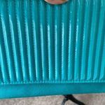 Miztigue Green Crossbody Bag With Linear quilting. Envelope Evening Bag Green Photo 8