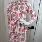 Monica + Andy Strawberry Print Robe Size XS. #335 Pink Photo 5