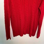 American Eagle  Crewneck Cableknit Sweater Red Photo 6