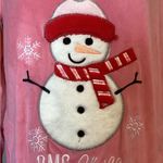 🎄 🌟NWT🌟 SLEEP & CO CHRISTMAS LONG SLEEVE WARM SLEEPSHIRT W/POCKETS JUNIORS SZ M Pink Photo 5