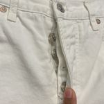 We The Free Free People Maggie Mid Rise Straight Leg Jeans Optic White  Size 25 EUC #7831 Photo 4