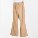Monki Fiona Flared Pants in Beige Nude Size Medium Photo 1