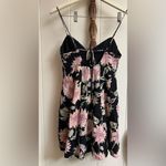 Free People $128 Altura Floral Mini Dress Linen Pink Sunflower Hippie Boho Photo 2