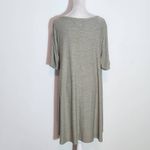 Lou & grey  Green T-Shirt Dress Size Large Heather Green Swing Dress Photo 4