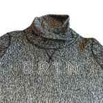 Burton  BRTN Josie Mock Neck Sweater Pullover Cotton Blend Size Medium Women's Photo 1
