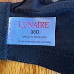 Lunaire #11111 Coolmax Underwire Sports Bra Black SZ 38D Supportive High Impact Photo 2