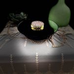 Foldable sequin vanity small mirror Gold Photo 2