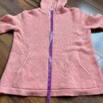 TSE  100% Cashmere Hooded Knit Sweater 3 Button Soft Pink Vintage Photo 5