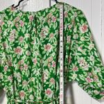 Aakaa Natures Glory Green Floral Mini Dress with Braided Belt size S Photo 5
